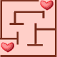 Gif animé coeur jeux